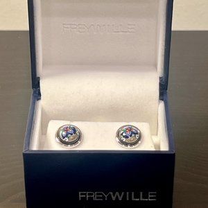 FREY WILLE Hommage à Claude Monet Rhodium-Palladium Plated Cabochon Earrings